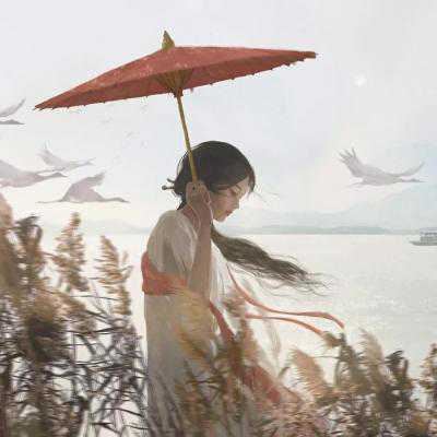 古风手绘头像女唯美-复古风手绘头像女