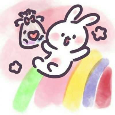 粉兔兔图片卡通超可爱|兔兔头像卡通图片