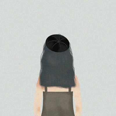 高清唯美手绘头像女生背影|背影头像女生唯美漂亮手绘