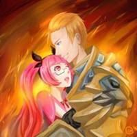 亚瑟安琪拉情侣头像一左一右（亚瑟安琪拉情侣头像心灵骇客）