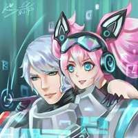 亚瑟安琪拉情侣头像一左一右（亚瑟安琪拉情侣头像心灵骇客）