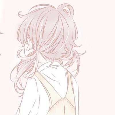 粉色系情侣头像可爱_美女心粉色系情侣头像