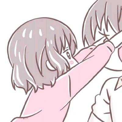 粉色系情侣头像可爱_美女心粉色系情侣头像