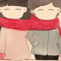 小树与阿希情侣头像（小希与阿树图片情侣图）