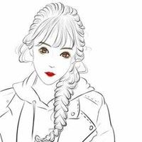 手绘黑白简约头像-手绘头像女生唯美黑白