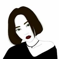 手绘黑白简约头像-手绘头像女生唯美黑白