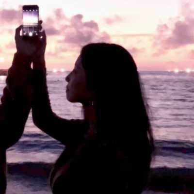 夕阳下的情侣头像|夕阳背景头像女