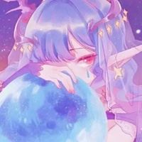 紫色系美女头像图片（男生二次元头像紫色系高清）