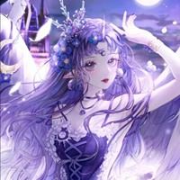 紫色系美女头像图片（男生二次元头像紫色系高清）