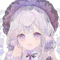 紫色系美女头像图片（男生二次元头像紫色系高清）