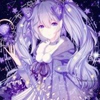 紫色系美女头像图片（男生二次元头像紫色系高清）