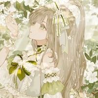 二次元绿色系女生头像-女生头像小清新可爱二次元