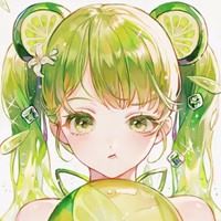 二次元绿色系女生头像-女生头像小清新可爱二次元