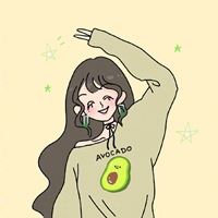 卡通头像女手绘简约文艺 超级可爱的女生卡通头像手绘头像