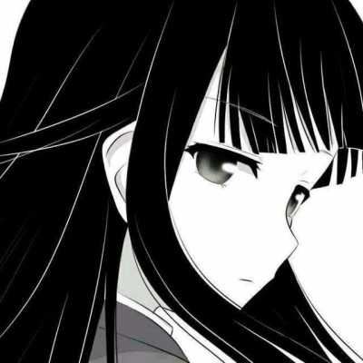 黑白漫画女生头像_黑白漫画女生头像可爱