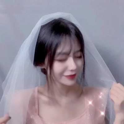 网红头像女生-网红头纱头像情侣