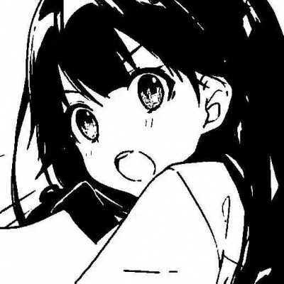 黑白漫画女生头像_黑白漫画女生头像可爱