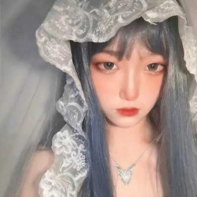网红头像女生-网红头纱头像情侣