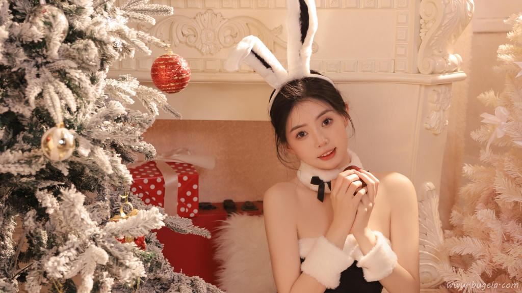 圣诞兔女郎图片