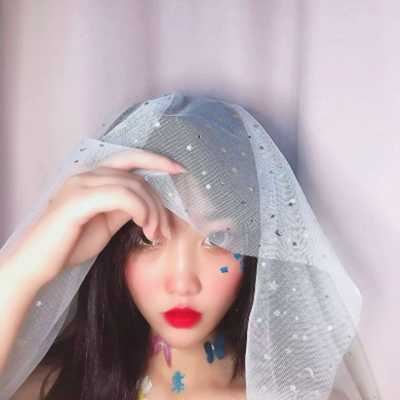 网红头像女生-网红头纱头像情侣