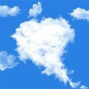 心形云朵图片天空 心形天空图片