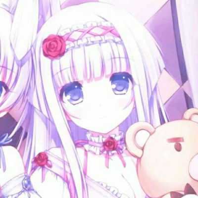 二次元情侣头像二张一对|百合头像可爱一对两张