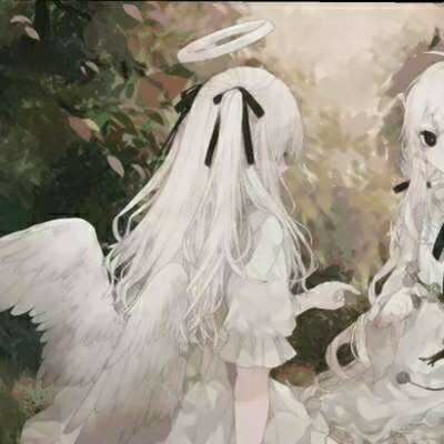 头像情侣动漫一对2张可爱_两女头像动漫一对