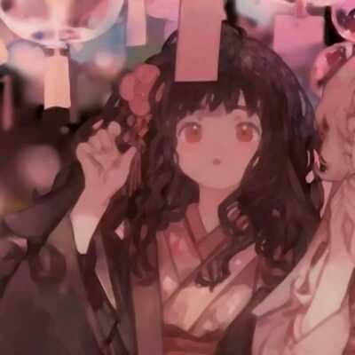 头像情侣动漫一对2张可爱_两女头像动漫一对