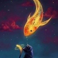 可爱锦鲤头像图片（锦鲤图片动漫唯美高清）