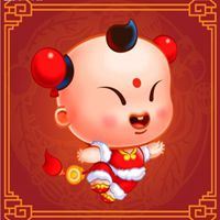 拜年娃娃情侣头像 拜年娃娃情头