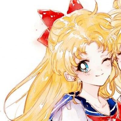 简约手绘闺蜜头像可爱大全（治愈系动漫手绘闺蜜头像）