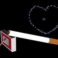 香烟爱上火火柴图片（燃着的香烟微信头像）