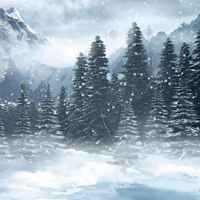 冰天雪地图片头像_冬天雪景头像图片