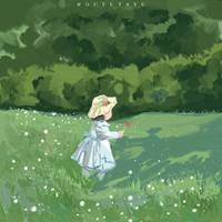 唯美油画头像-唯美治愈系油画