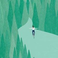 简单又好看的小插画风景_插画清新唯美简约