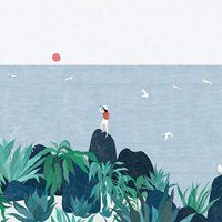 简单又好看的小插画风景_插画清新唯美简约