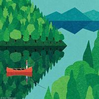 简单又好看的小插画风景_插画清新唯美简约