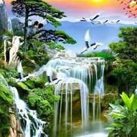 风景流水生财图片-流水生财自然风景图片
