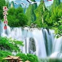 风景流水生财图片-流水生财自然风景图片