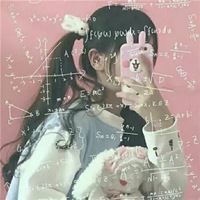公式女头像大全-照片上有公式的个性女生头像照片