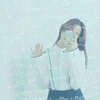 公式女头像大全-照片上有公式的个性女生头像照片