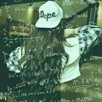 公式女头像大全-照片上有公式的个性女生头像照片