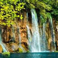 瀑布微信头像图片大全 招财 聚财瀑布图片大全