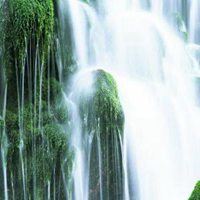 瀑布微信头像图片大全 招财 聚财瀑布图片大全