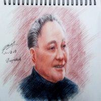 水溶性彩铅画作品图_彩铅头像画图片大全