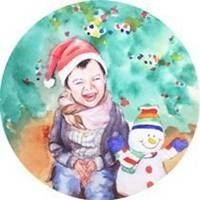 水溶性彩铅画作品图_彩铅头像画图片大全
