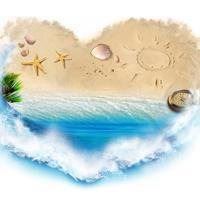 沙滩的头像-海边沙滩微信头像图片