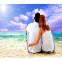 情侣头像海边背影一组|海边头像女生背影图片黄昏坐在沙滩