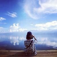 女生在海边的头像|海边女生微信头像图片大全图片