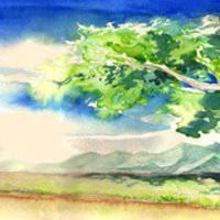 手绘风景素材图片大全图片 背景画图片大全手绘 个性风景
